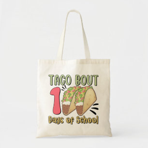 Taco Bout 100 dagen school Tote Bag