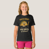 Taco Bout 100 Days of School Student Tacos Teacher T-shirt (Voorkant volledig)