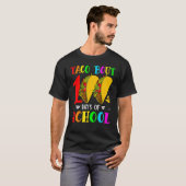 Taco Bout 100 Days Of School Taco Lover Teacher St T-shirt (Voorkant volledig)