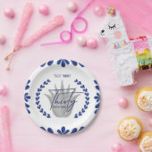 Taco' Bout 30 | Blauw-/zilver Tequila-Borden Papieren Bordje (Feest)