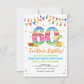 Taco Bout 60th Birthday Invitation Kaart (Voorkant)