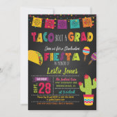 Taco Bout a Afstudeerder Afstuderen Invitation Kaart (Voorkant)