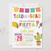 Taco Bout a Afstudeerder Afstuderen Invitation - W Kaart (Voorkant)