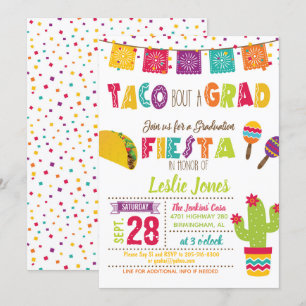 Taco Bout a Afstudeerder Afstuderen Invitation - W Kaart