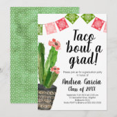 Taco Bout A Afstudeerder, Afstuderen Uitnodiging (Voorkant / Achterkant)