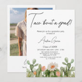 Taco Bout A Afstudeerder, bloeiend Cactus Afstuder Kaart (Voorkant / Achterkant)