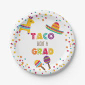 Taco Bout a Afstudeerder Fiesta Afstuderen Bord -  (Voorkant)