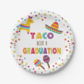 Taco Bout a Afstuderen Bord - Wit (Voorkant)