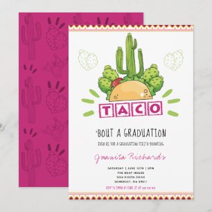 Taco 'Bout A Afstuderen Fiesta Afstuderen Roze Kaart