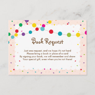 Taco Bout a Baby Book Request Kaart