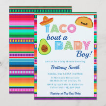 Taco Bout a Baby Boy Fiesta Stripe Baby shower