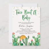 Taco Bout A Baby Cactus Baby shower Invitation Kaart (Voorkant)