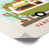 Taco Bout A Baby Camper Neutraal Baby shower Poster (Hoek)