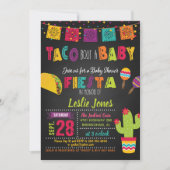 Taco Bout a Baby Fiesta Baby shower Invitation Kaart (Voorkant)