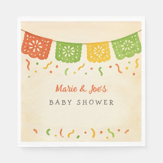 Taco Bout A Baby Fiesta Baby shower servetten (Voorkant)