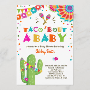 Taco Bout a Baby Fiesta Baby shower uitnodiging