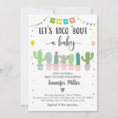 Taco Bout A Baby Fiesta Cactus Baby shower Kaart (Voorkant)