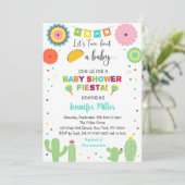 Taco Bout A Baby Fiesta Cactus Baby shower Kaart (Staand voorkant)