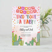 Taco Bout a Baby Fiesta Couples Baby shower Kaart (Staand voorkant)