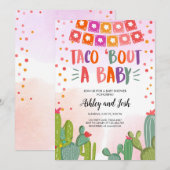 Taco Bout a Baby Fiesta Couples Baby shower Kaart (Voorkant / Achterkant)