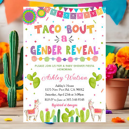Taco 'Bout a Baby Gender Reveal Invitation Kaart
