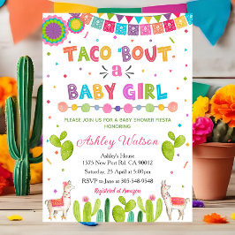 Taco 'Bout a Baby Girl Shower Invitation Kaart