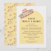 Taco Bout a Baby Invitation Kaart (Voorkant / Achterkant)