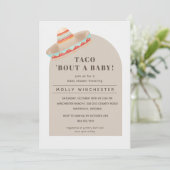 Taco Bout a Baby Invitation Kaart (Staand voorkant)