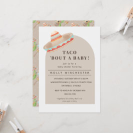 Taco Bout a Baby Invitation Kaart