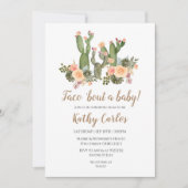 Taco "Bout A Baby Invitation Kaart (Voorkant)