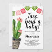 Taco Bout A Baby Invitation Kaart (Voorkant)
