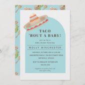 Taco Bout a Baby Invitation Kaart (Voorkant / Achterkant)