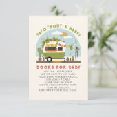Taco Bout A Baby Neutral Baby shower Book Request Informatiekaartje (Staand voorkant)