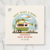 Taco Bout A Baby Neutral Green Baby shower Bedankjes Labels (Voorkant)