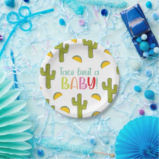 Taco Bout A Baby Paper Borden Papieren Bordje (Feest)