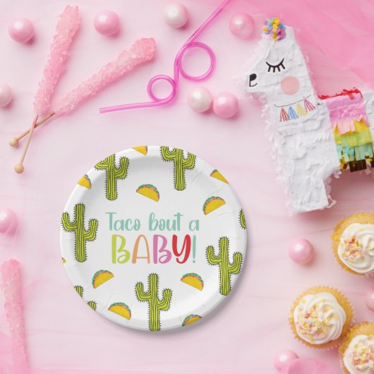 Taco Bout A Baby Paper Borden Papieren Bordje (Feest)