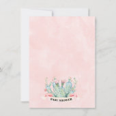 Taco Bout A baby Succulent Cactus Baby shower Kaart (Achterkant)