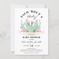 Taco Bout A baby Succulent Cactus Baby shower