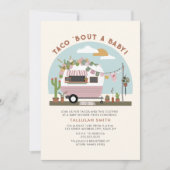 Taco Bout A Baby Taco Truck Camper Girl Baby Showe Kaart (Voorkant)