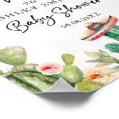 Taco Bout a Baby Welcome Sign Shower Mexicaans Poster (Hoek)