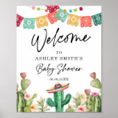 Taco Bout a Baby Welcome Sign Shower Mexicaans Poster (Voorkant)