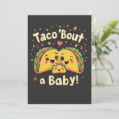 Taco 'Bout a Baby Zwangerschap Tao Cinco De Mayo  Aankondiging (Staand voorkant)