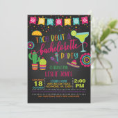 Taco Bout a Bachelorette Party Invitation - BL Kaart (Staand voorkant)