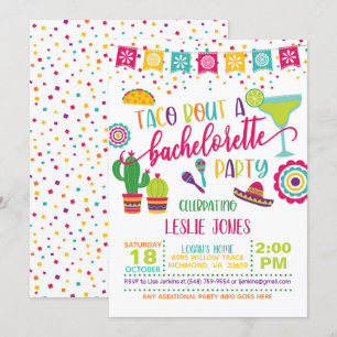 Taco Bout a Bachelorette Party Invitation - WH Kaart
