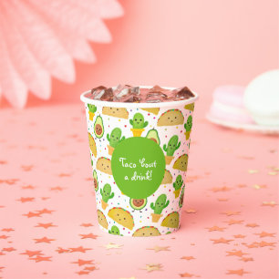 Taco 'Bout a Drink!  Thema Fiesta Southwest Papieren Bekers
