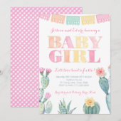 Taco Bout A Fiesta Mexicaans Baby shower voor meis Kaart (Voorkant / Achterkant)