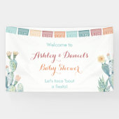 Taco Bout A Fiesta Mexican Theme Party Welkom Spandoek (Horizontaal)