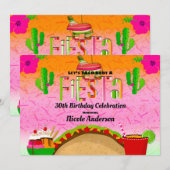 Taco Bout A Fiesta Tacos Margaritas Birthday Party Kaart (Voorkant / Achterkant)
