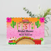 Taco Bout A Fiesta Tacos Margaritas Cinco de Mayo Kaart (Staand voorkant)