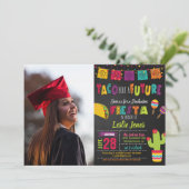 Taco Bout a Future Afstuderen Invitation - Foto Kaart (Staand voorkant)